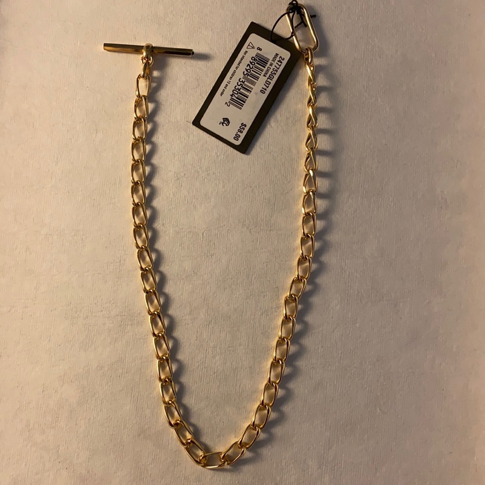 All saints gold tone necklace.